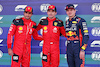 GP MESSICO, Qualifiche top three in parc ferme (L to R): Carlos Sainz Jr (ESP) Ferrari, second; Charles Leclerc (MON) Ferrari, pole position; Max Verstappen (NLD) Red Bull Racing, third.
28.10.2023. Formula 1 World Championship, Rd 20, Mexican Grand Prix, Mexico City, Mexico, Qualifiche Day.
- www.xpbimages.com, EMail: requests@xpbimages.com © Copyright: Bearne / XPB Images