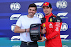 GP MESSICO, Charles Leclerc (MON) Ferrari receives the Pirelli Pole Position Award in qualifying parc ferme.
28.10.2023. Formula 1 World Championship, Rd 20, Mexican Grand Prix, Mexico City, Mexico, Qualifiche Day.
- www.xpbimages.com, EMail: requests@xpbimages.com © Copyright: Bearne / XPB Images
