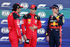 GP MESSICO, Qualifiche top three in parc ferme (L to R): Carlos Sainz Jr (ESP) Ferrari, second; Charles Leclerc (MON) Ferrari, pole position; Max Verstappen (NLD) Red Bull Racing, third.
28.10.2023. Formula 1 World Championship, Rd 20, Mexican Grand Prix, Mexico City, Mexico, Qualifiche Day.
- www.xpbimages.com, EMail: requests@xpbimages.com © Copyright: Moy / XPB Images