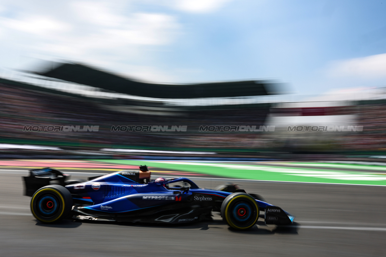 GP MESSICO, Alex Albon (THA), Williams F1 Team 
27.10.2023. Formula 1 World Championship, Rd 20, Mexican Grand Prix, Mexico City, Mexico, Practice Day.
- www.xpbimages.com, EMail: requests@xpbimages.com © Copyright: Charniaux / XPB Images