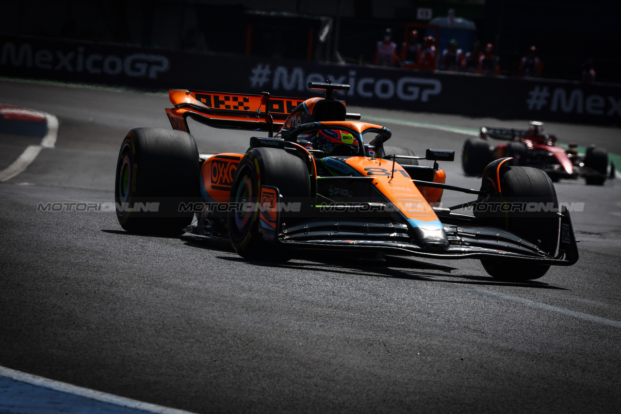 GP MESSICO, Oscar Piastri (AUS), McLaren 
27.10.2023. Formula 1 World Championship, Rd 20, Mexican Grand Prix, Mexico City, Mexico, Practice Day.
- www.xpbimages.com, EMail: requests@xpbimages.com © Copyright: Charniaux / XPB Images