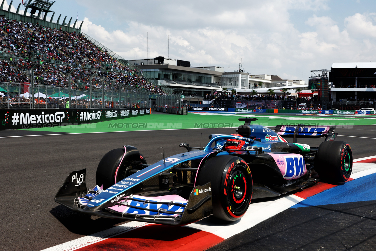 GP MESSICO, Esteban Ocon (FRA) Alpine F1 Team A523.

27.10.2023. Formula 1 World Championship, Rd 20, Mexican Grand Prix, Mexico City, Mexico, Practice Day.

- www.xpbimages.com, EMail: requests@xpbimages.com © Copyright: Moy / XPB Images