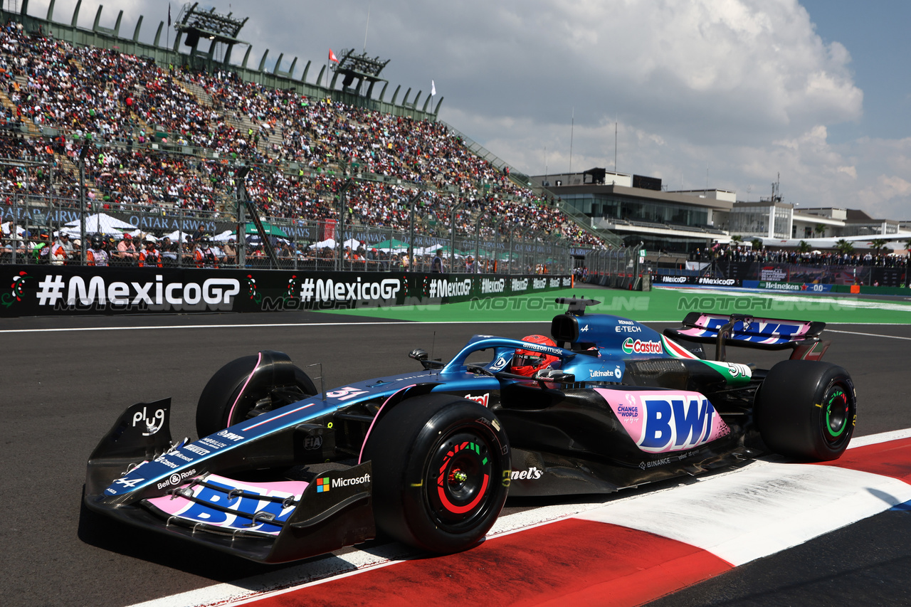 GP MESSICO, Esteban Ocon (FRA) Alpine F1 Team A523.

27.10.2023. Formula 1 World Championship, Rd 20, Mexican Grand Prix, Mexico City, Mexico, Practice Day.

- www.xpbimages.com, EMail: requests@xpbimages.com © Copyright: Moy / XPB Images