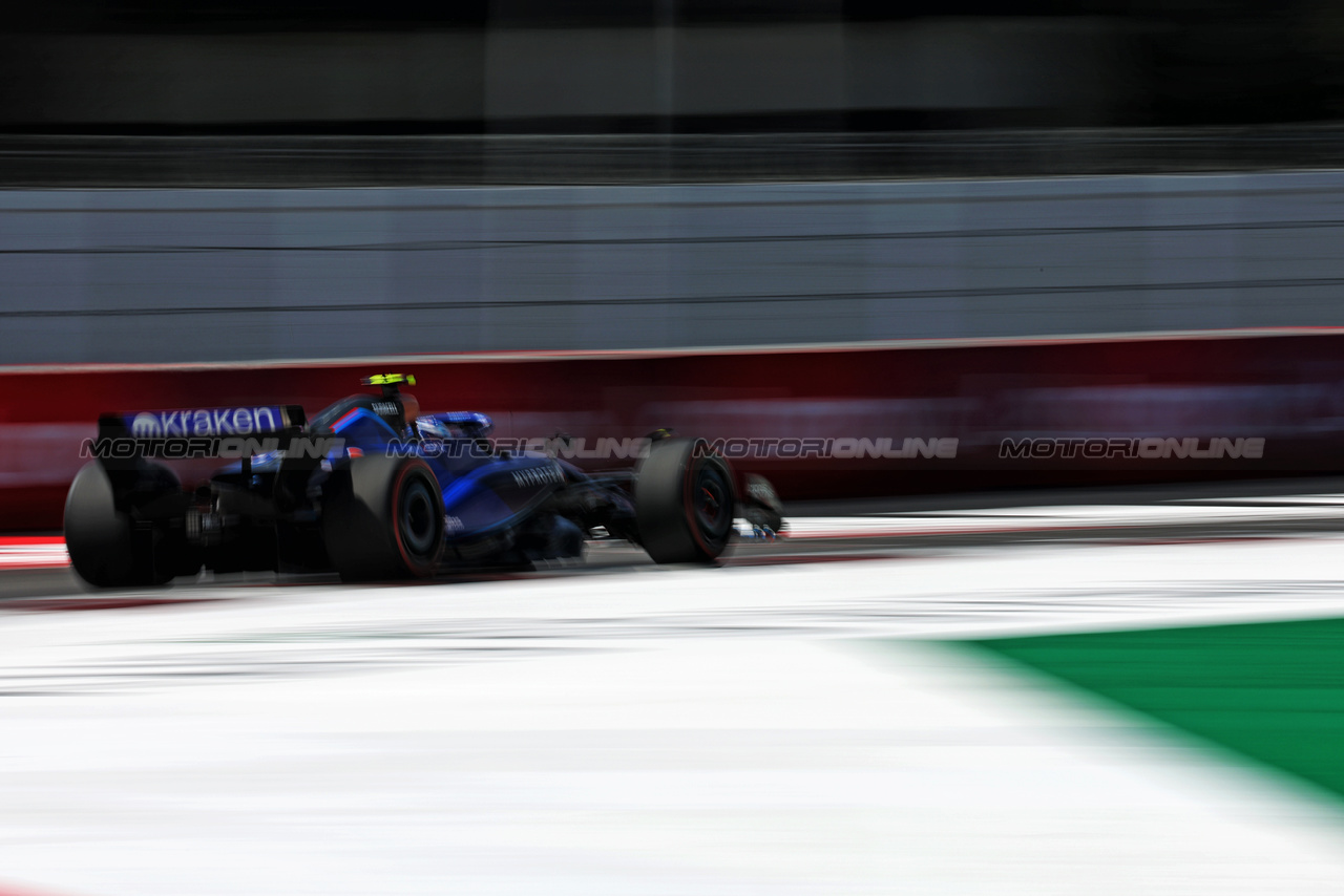 GP MESSICO, Logan Sargeant (USA) Williams Racing FW45.

27.10.2023. Formula 1 World Championship, Rd 20, Mexican Grand Prix, Mexico City, Mexico, Practice Day.

 - www.xpbimages.com, EMail: requests@xpbimages.com © Copyright: Coates / XPB Images