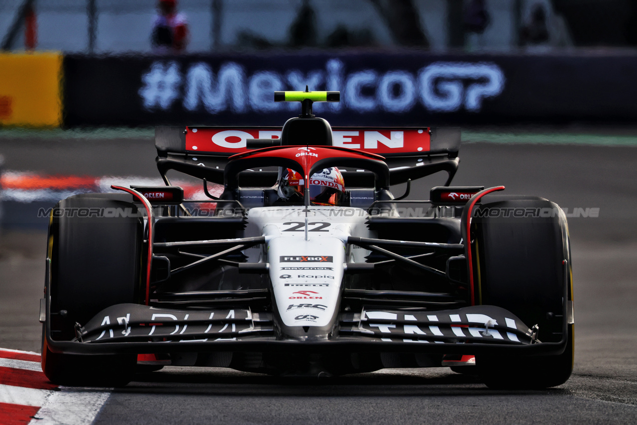 GP MESSICO, Yuki Tsunoda (JPN) AlphaTauri AT04.

27.10.2023. Formula 1 World Championship, Rd 20, Mexican Grand Prix, Mexico City, Mexico, Practice Day.

 - www.xpbimages.com, EMail: requests@xpbimages.com © Copyright: Coates / XPB Images