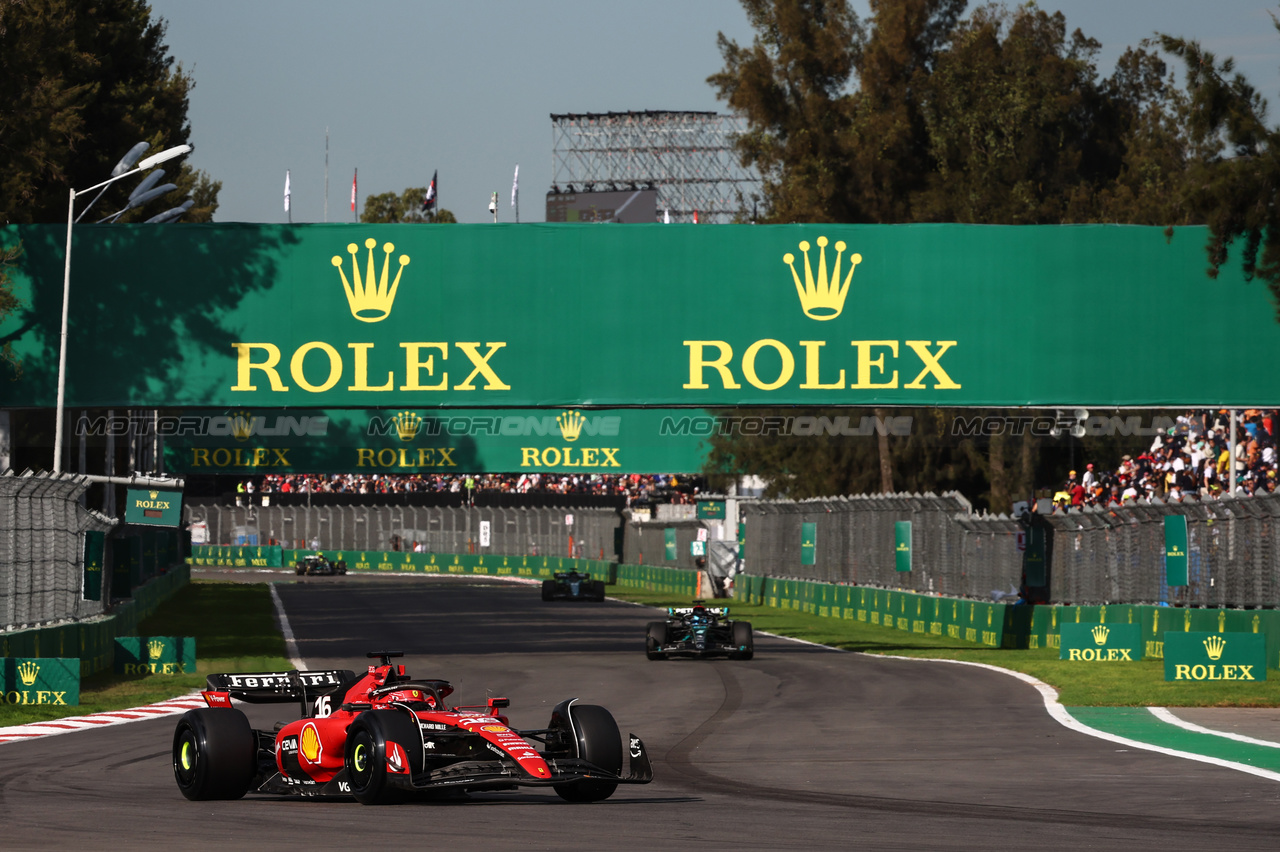GP MESSICO, Charles Leclerc (FRA), Ferrari 
27.10.2023. Formula 1 World Championship, Rd 20, Mexican Grand Prix, Mexico City, Mexico, Practice Day.
- www.xpbimages.com, EMail: requests@xpbimages.com © Copyright: Charniaux / XPB Images