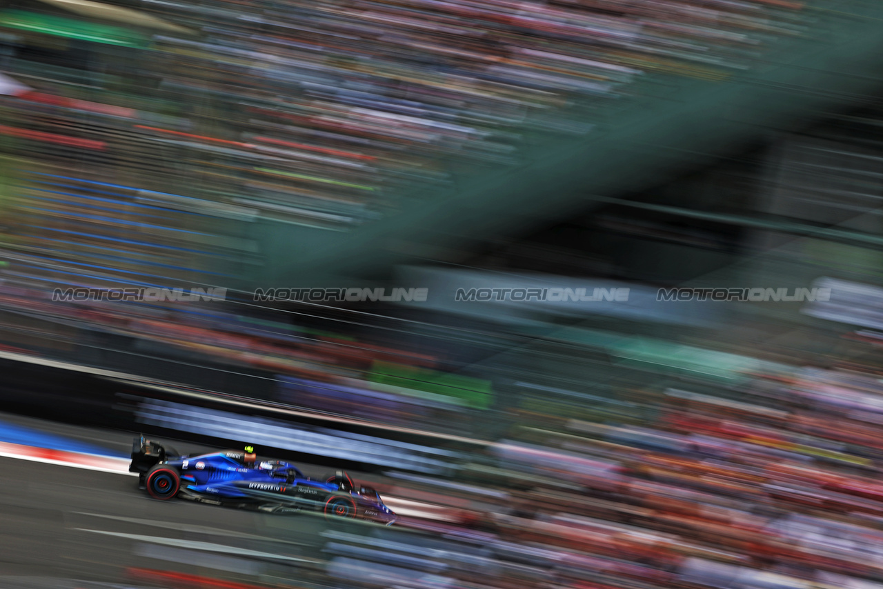 GP MESSICO, Logan Sargeant (USA) Williams Racing FW45.

27.10.2023. Formula 1 World Championship, Rd 20, Mexican Grand Prix, Mexico City, Mexico, Practice Day.

- www.xpbimages.com, EMail: requests@xpbimages.com © Copyright: Bearne / XPB Images