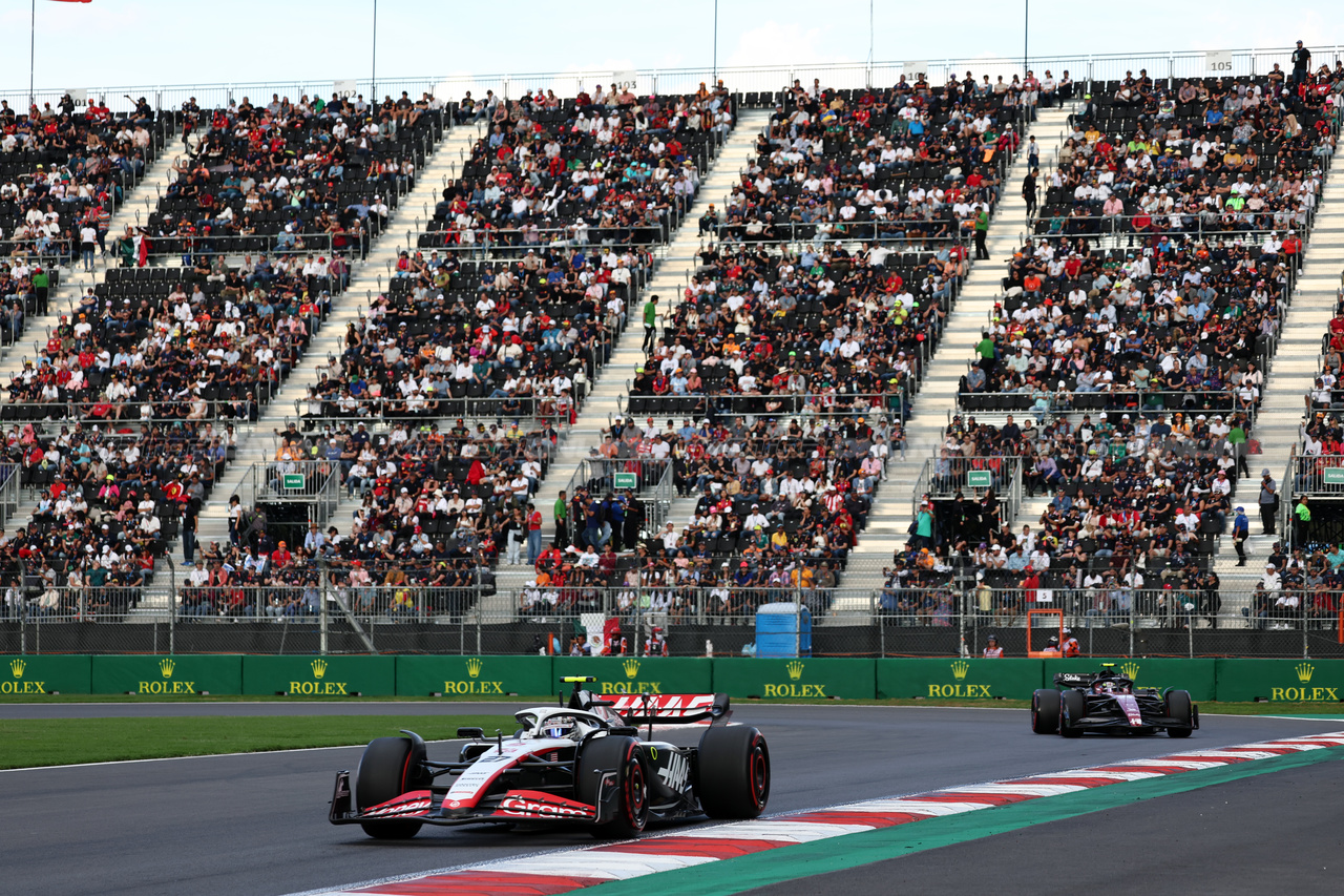 GP MESSICO, Nico Hulkenberg (GER) Haas VF-23.

27.10.2023. Formula 1 World Championship, Rd 20, Mexican Grand Prix, Mexico City, Mexico, Practice Day.

- www.xpbimages.com, EMail: requests@xpbimages.com © Copyright: Moy / XPB Images