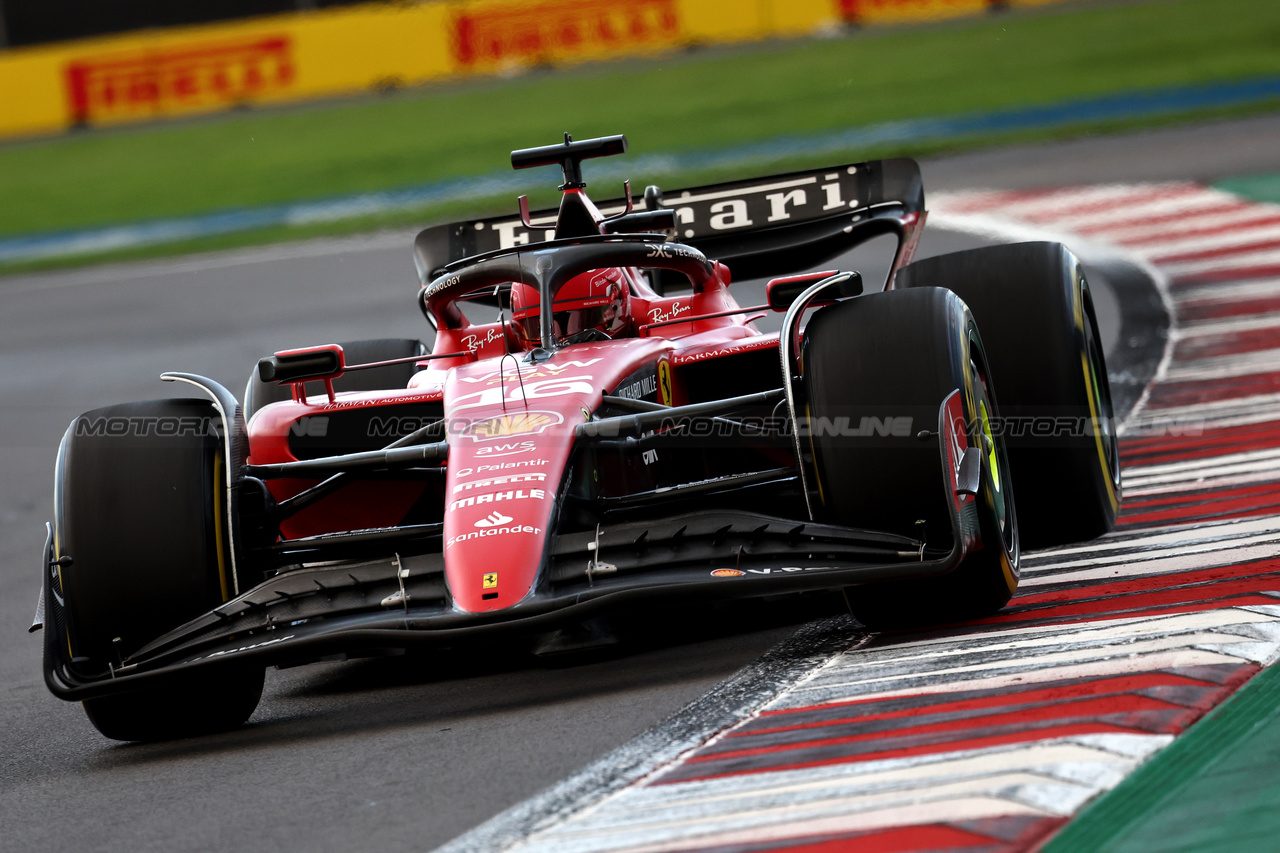 GP MESSICO, Charles Leclerc (MON) Ferrari SF-23.

27.10.2023. Formula 1 World Championship, Rd 20, Mexican Grand Prix, Mexico City, Mexico, Practice Day.

- www.xpbimages.com, EMail: requests@xpbimages.com © Copyright: Moy / XPB Images