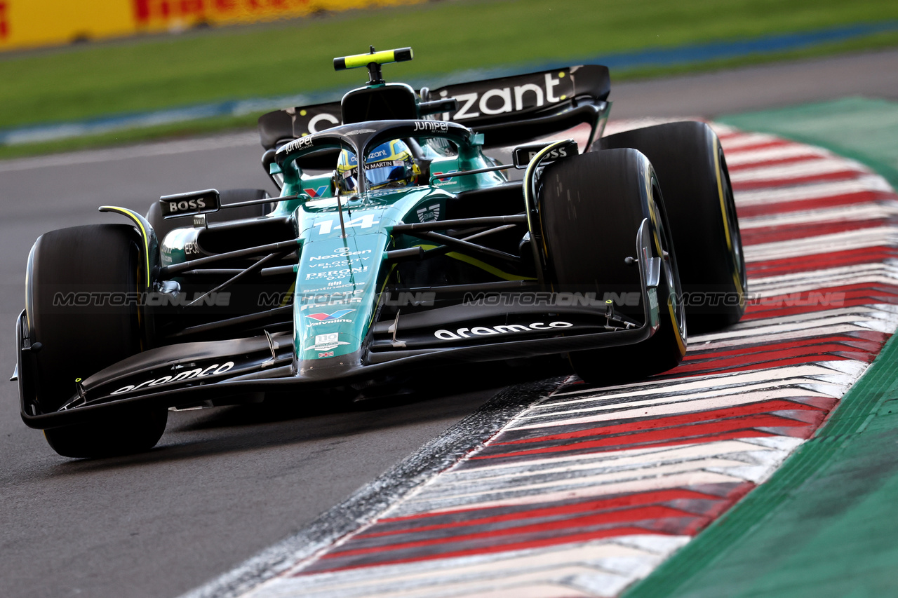 GP MESSICO, Fernando Alonso (ESP) Aston Martin F1 Team AMR23.

27.10.2023. Formula 1 World Championship, Rd 20, Mexican Grand Prix, Mexico City, Mexico, Practice Day.

- www.xpbimages.com, EMail: requests@xpbimages.com © Copyright: Moy / XPB Images