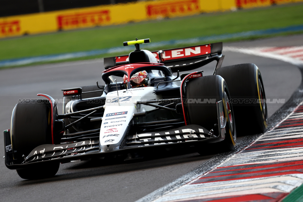 GP MESSICO, Yuki Tsunoda (JPN) AlphaTauri AT04.

27.10.2023. Formula 1 World Championship, Rd 20, Mexican Grand Prix, Mexico City, Mexico, Practice Day.

- www.xpbimages.com, EMail: requests@xpbimages.com © Copyright: Moy / XPB Images