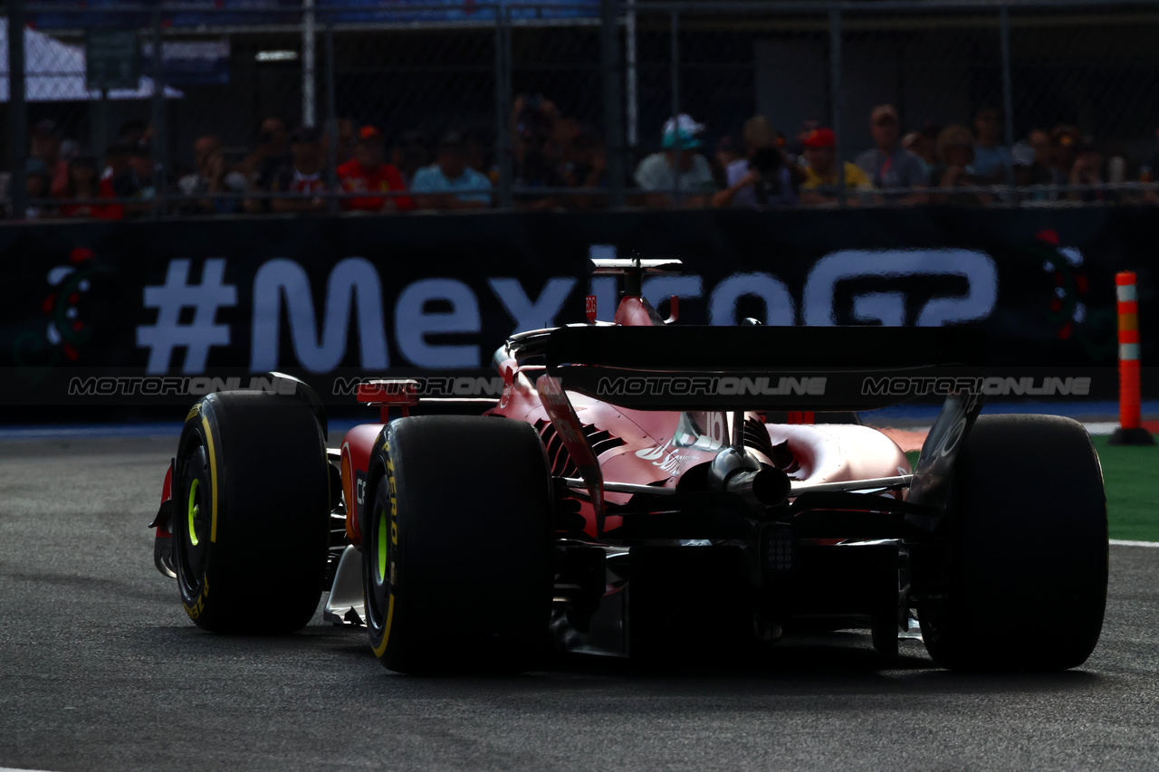GP MESSICO, Charles Leclerc (MON) Ferrari SF-23.

27.10.2023. Formula 1 World Championship, Rd 20, Mexican Grand Prix, Mexico City, Mexico, Practice Day.

 - www.xpbimages.com, EMail: requests@xpbimages.com © Copyright: Coates / XPB Images