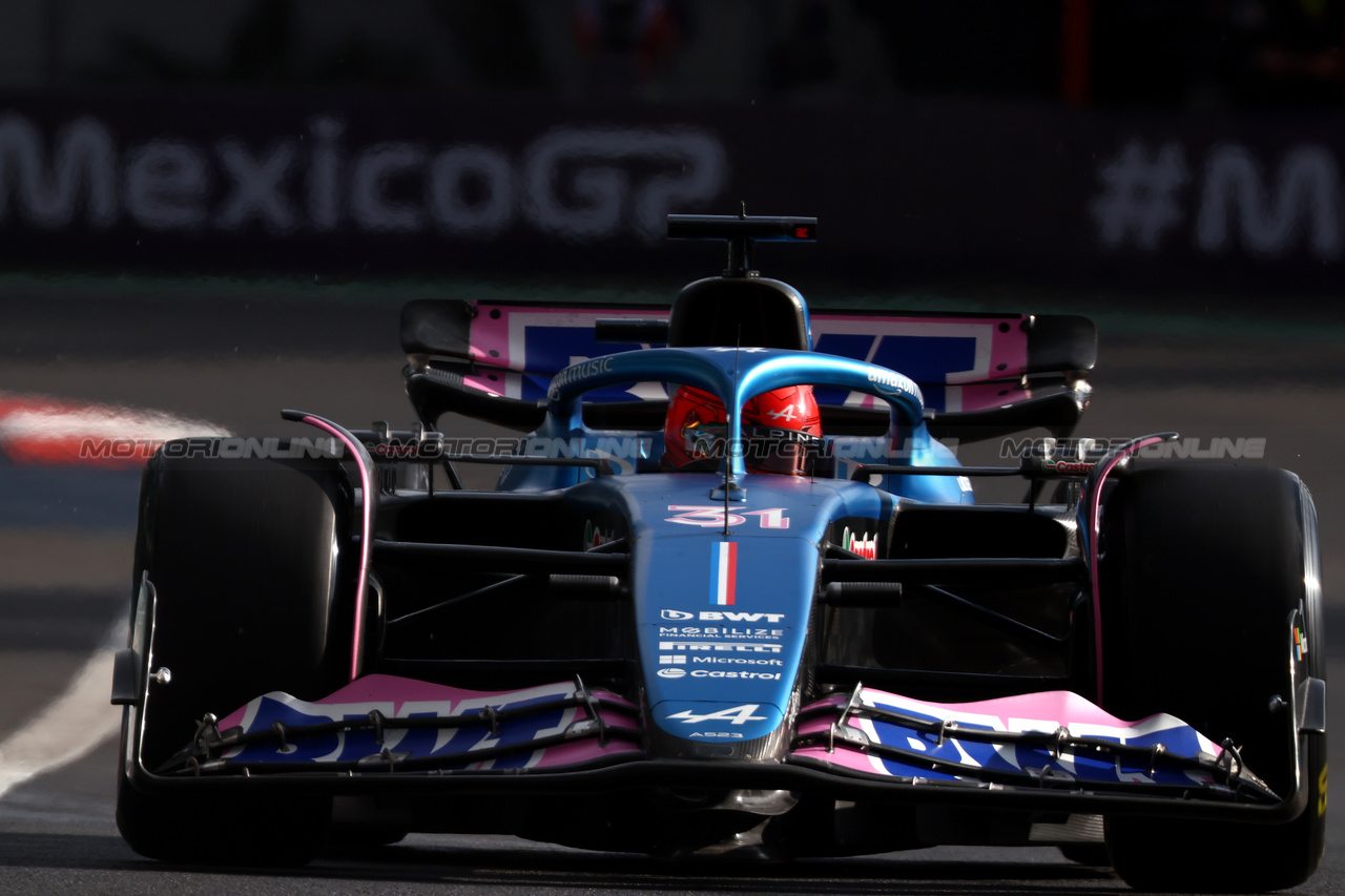 GP MESSICO, Esteban Ocon (FRA) Alpine F1 Team A523.

27.10.2023. Formula 1 World Championship, Rd 20, Mexican Grand Prix, Mexico City, Mexico, Practice Day.

 - www.xpbimages.com, EMail: requests@xpbimages.com © Copyright: Coates / XPB Images