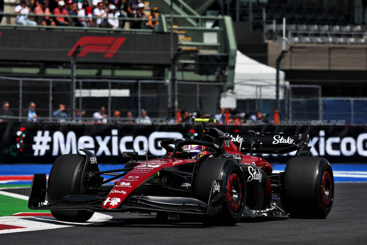 GP MESSICO, Zhou Guanyu (CHN) Alfa Romeo F1 Team C43.

27.10.2023. Formula 1 World Championship, Rd 20, Mexican Grand Prix, Mexico City, Mexico, Practice Day.

- www.xpbimages.com, EMail: requests@xpbimages.com © Copyright: Moy / XPB Images