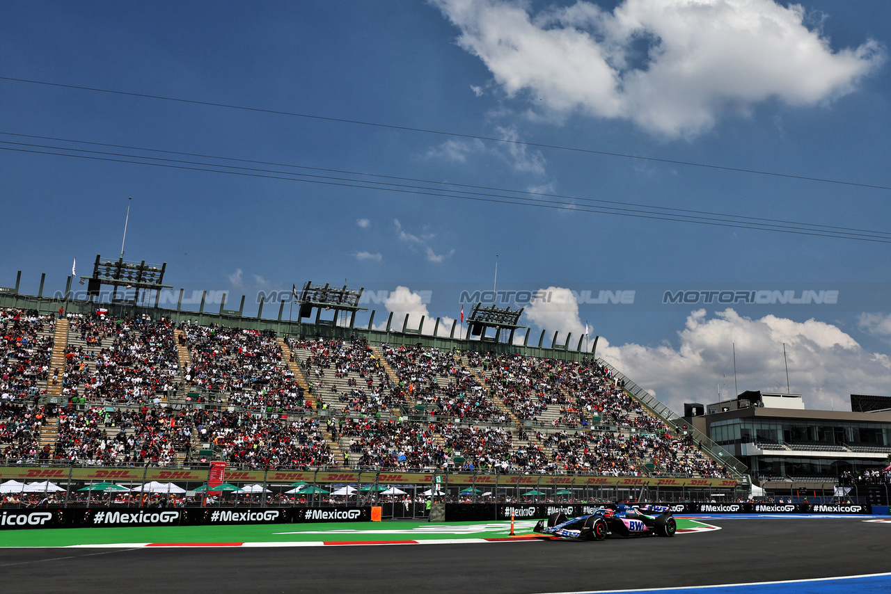 GP MESSICO, Esteban Ocon (FRA) Alpine F1 Team A523.

27.10.2023. Formula 1 World Championship, Rd 20, Mexican Grand Prix, Mexico City, Mexico, Practice Day.

- www.xpbimages.com, EMail: requests@xpbimages.com © Copyright: Moy / XPB Images