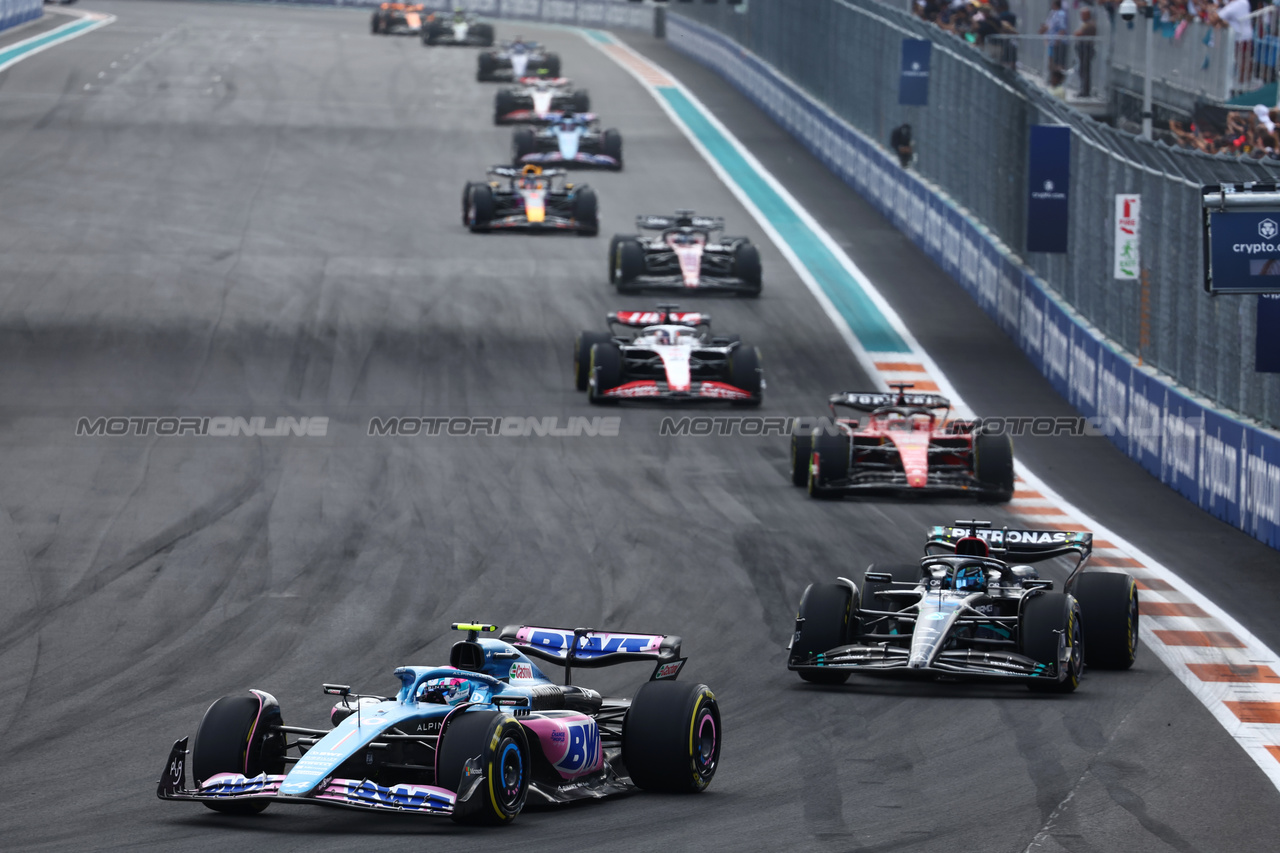 GP MIAMI, Pierre Gasly (FRA) Alpine F1 Team A523.

07.05.2023. Formula 1 World Championship, Rd 5, Miami Grand Prix, Miami, Florida, USA, Gara Day.

- www.xpbimages.com, EMail: requests@xpbimages.com ¬© Copyright: Batchelor / XPB Images