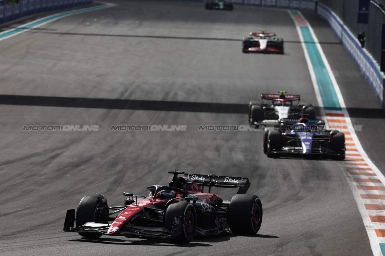 GP MIAMI, Valtteri Bottas (FIN) Alfa Romeo F1 Team C43.
07.05.2023. Formula 1 World Championship, Rd 5, Miami Grand Prix, Miami, Florida, USA, Gara Day.
- www.xpbimages.com, EMail: requests@xpbimages.com ¬© Copyright: Batchelor / XPB Images