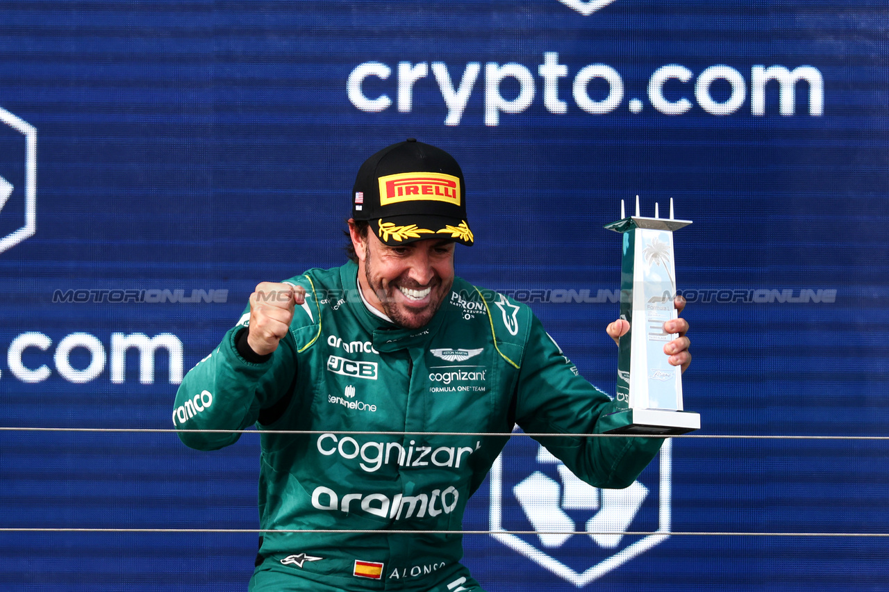 GP MIAMI, Fernando Alonso (ESP), Aston Martin Racing 
07.05.2023. Formula 1 World Championship, Rd 5, Miami Grand Prix, Miami, Florida, USA, Gara Day.
- www.xpbimages.com, EMail: requests@xpbimages.com ¬© Copyright: Charniaux / XPB Images