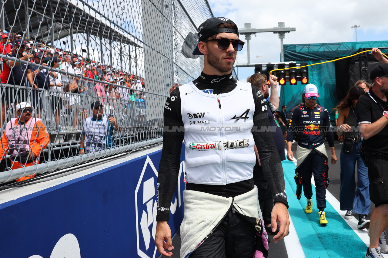 GP MIAMI, Pierre Gasly (FRA) AlphaTauri.
07.05.2023. Formula 1 World Championship, Rd 5, Miami Grand Prix, Miami, Florida, USA, Gara Day.
- www.xpbimages.com, EMail: requests@xpbimages.com ¬© Copyright: Batchelor / XPB Images