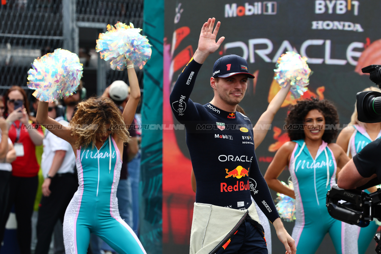 GP MIAMI, Max Verstappen (NLD) Red Bull Racing.
07.05.2023. Formula 1 World Championship, Rd 5, Miami Grand Prix, Miami, Florida, USA, Gara Day.
- www.xpbimages.com, EMail: requests@xpbimages.com ¬© Copyright: Batchelor / XPB Images