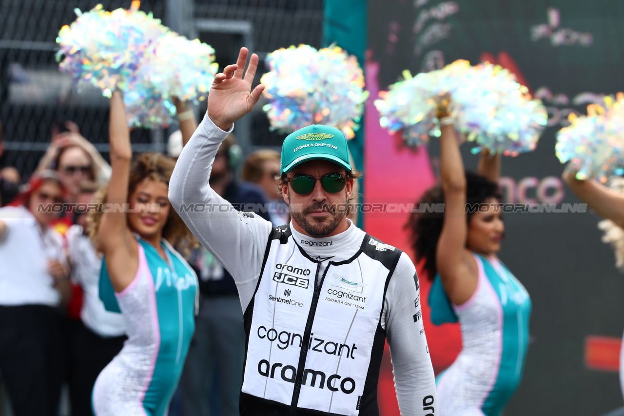 GP MIAMI, Fernando Alonso (ESP) Aston Martin F1 Team.
07.05.2023. Formula 1 World Championship, Rd 5, Miami Grand Prix, Miami, Florida, USA, Gara Day.
- www.xpbimages.com, EMail: requests@xpbimages.com ¬© Copyright: Batchelor / XPB Images