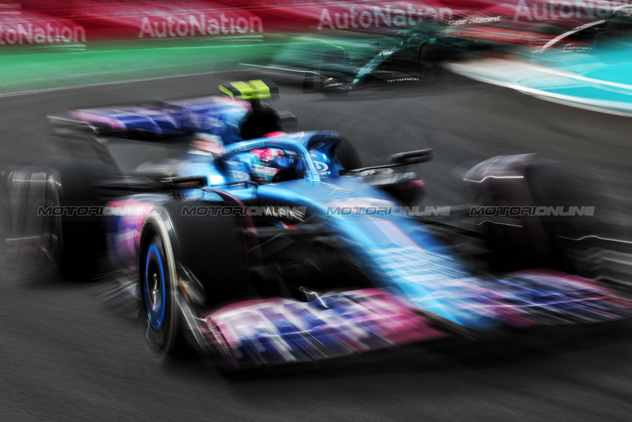 GP MIAMI, Pierre Gasly (FRA) Alpine F1 Team A523.

07.05.2023. Formula 1 World Championship, Rd 5, Miami Grand Prix, Miami, Florida, USA, Gara Day.

- www.xpbimages.com, EMail: requests@xpbimages.com ¬© Copyright: Moy / XPB Images