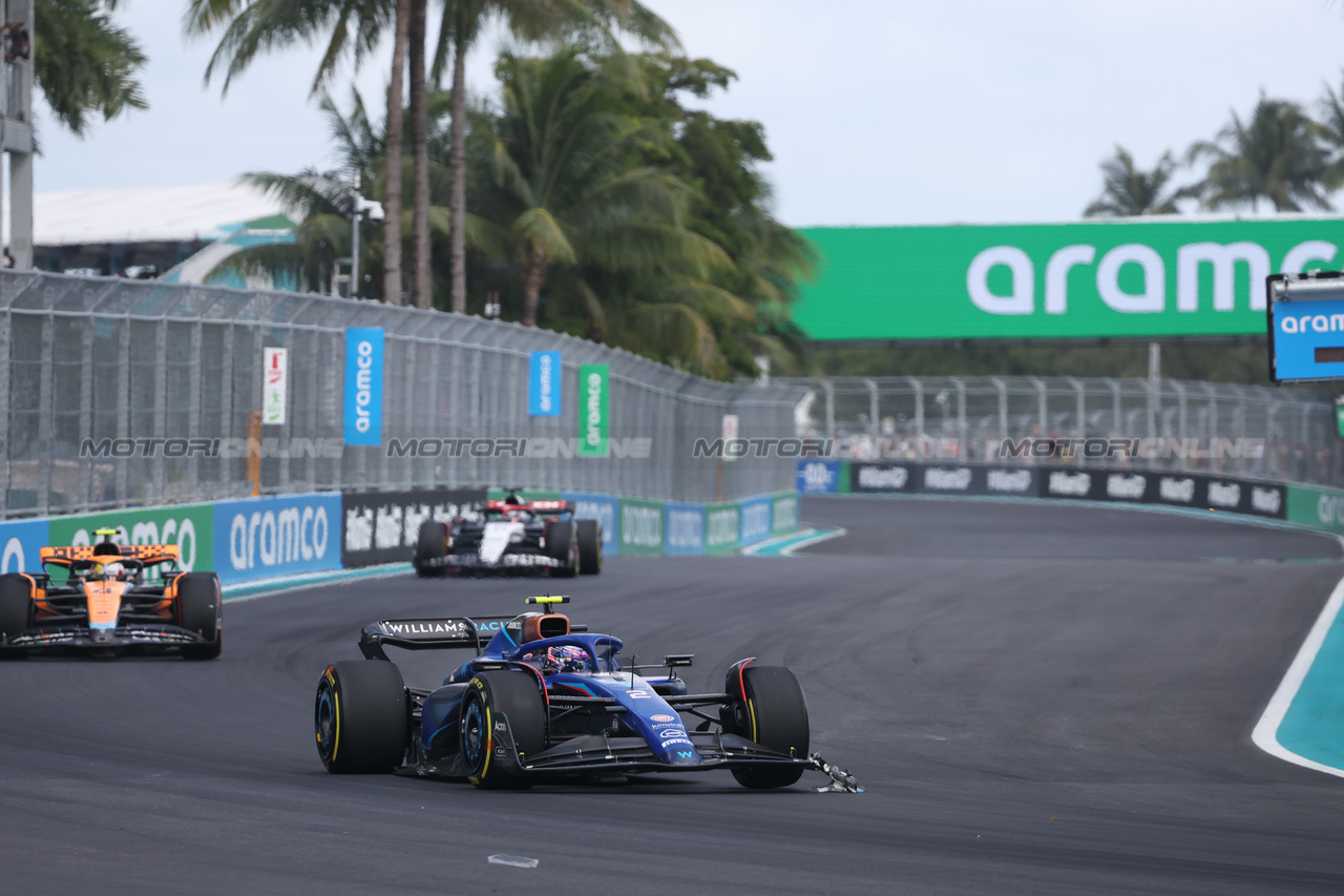 GP MIAMI, Logan Sargeant (USA) Williams Racing FW45.

07.05.2023. Formula 1 World Championship, Rd 5, Miami Grand Prix, Miami, Florida, USA, Gara Day.

- www.xpbimages.com, EMail: requests@xpbimages.com ¬© Copyright: Bearne / XPB Images