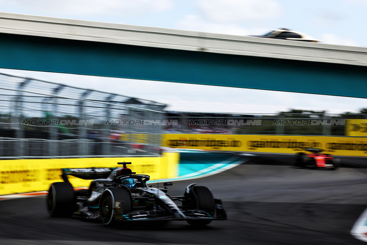 GP MIAMI, George Russell (GBR) Mercedes AMG F1 W14.

07.05.2023. Formula 1 World Championship, Rd 5, Miami Grand Prix, Miami, Florida, USA, Gara Day.

 - www.xpbimages.com, EMail: requests@xpbimages.com ¬© Copyright: Coates / XPB Images