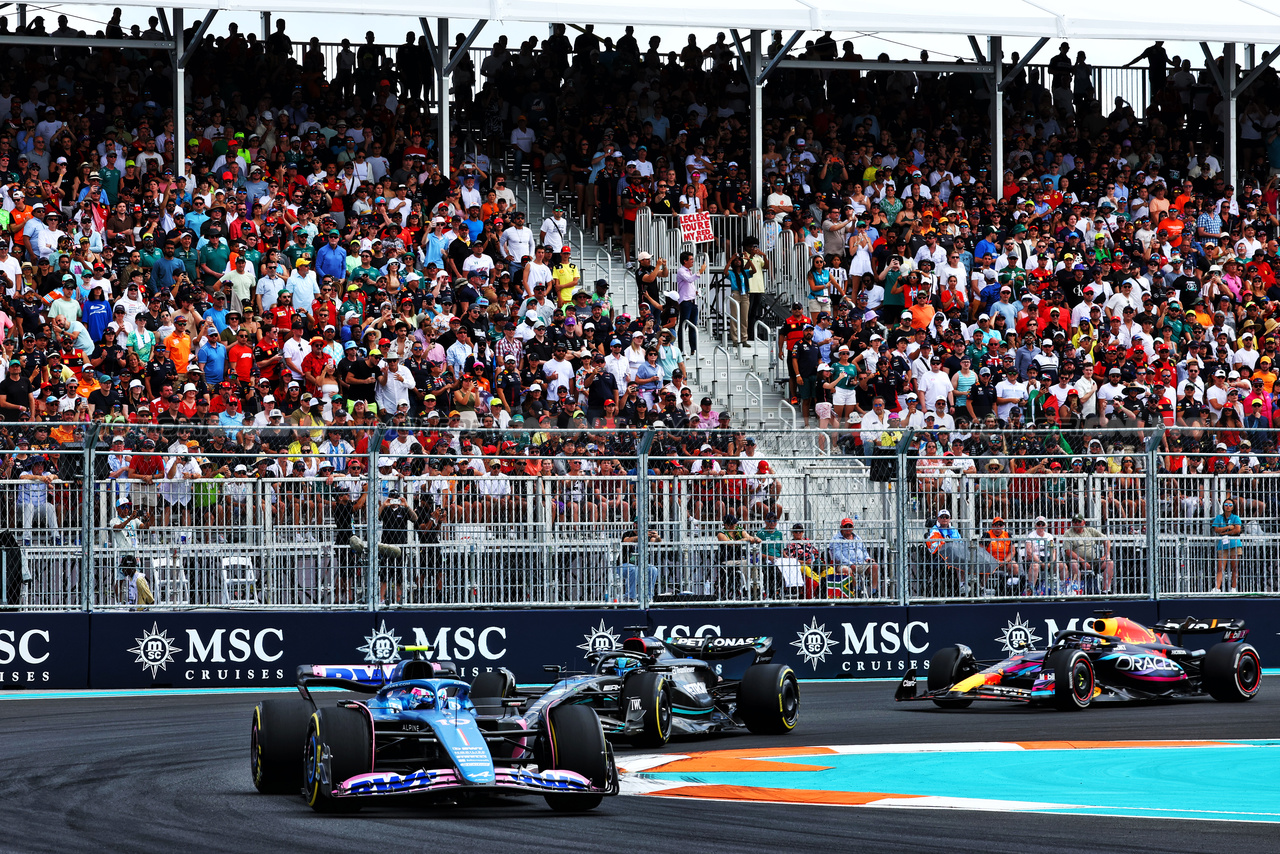 GP MIAMI, Pierre Gasly (FRA) Alpine F1 Team A523.

07.05.2023. Formula 1 World Championship, Rd 5, Miami Grand Prix, Miami, Florida, USA, Gara Day.

 - www.xpbimages.com, EMail: requests@xpbimages.com ¬© Copyright: Coates / XPB Images