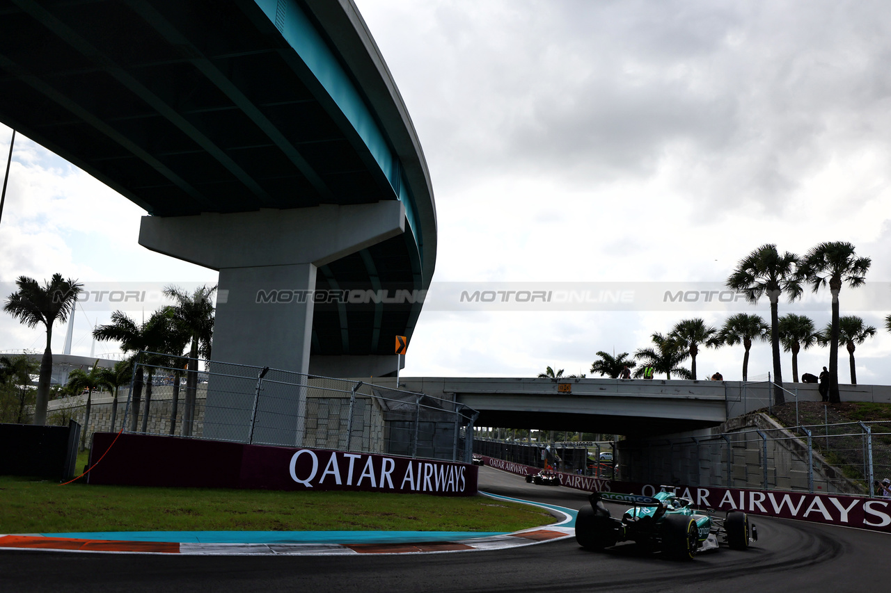 GP MIAMI, Lance Stroll (CDN) Aston Martin F1 Team AMR23.

07.05.2023. Formula 1 World Championship, Rd 5, Miami Grand Prix, Miami, Florida, USA, Gara Day.

 - www.xpbimages.com, EMail: requests@xpbimages.com ¬© Copyright: Coates / XPB Images