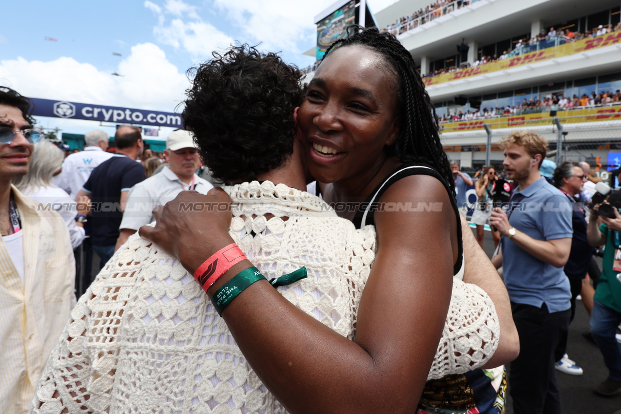 GP MIAMI, Venus Williams (USA) Tennis Player on the grid.

07.05.2023. Formula 1 World Championship, Rd 5, Miami Grand Prix, Miami, Florida, USA, Gara Day.

- www.xpbimages.com, EMail: requests@xpbimages.com ¬© Copyright: Moy / XPB Images