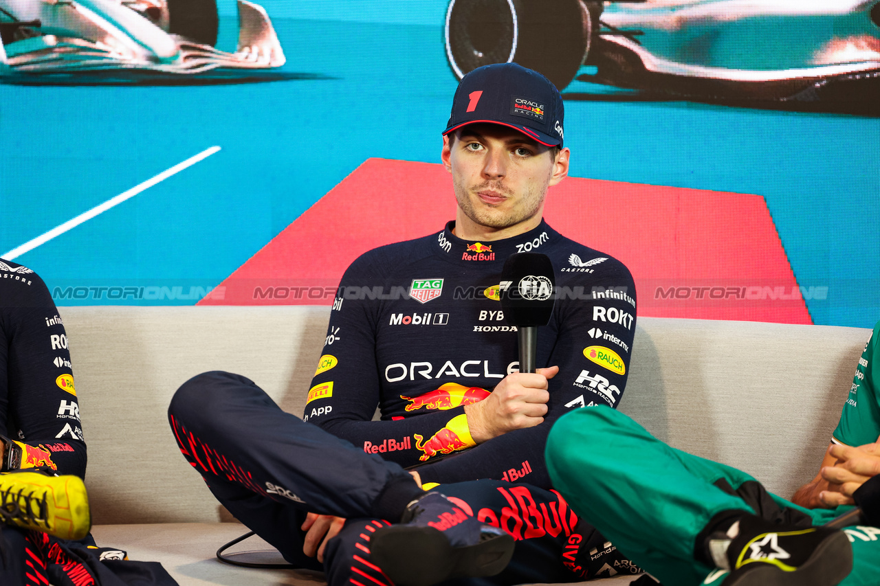 GP MIAMI, Max Verstappen (NLD) Red Bull Racing in the post race FIA Press Conference.

07.05.2023. Formula 1 World Championship, Rd 5, Miami Grand Prix, Miami, Florida, USA, Gara Day.

- www.xpbimages.com, EMail: requests@xpbimages.com ¬© Copyright: XPB Images