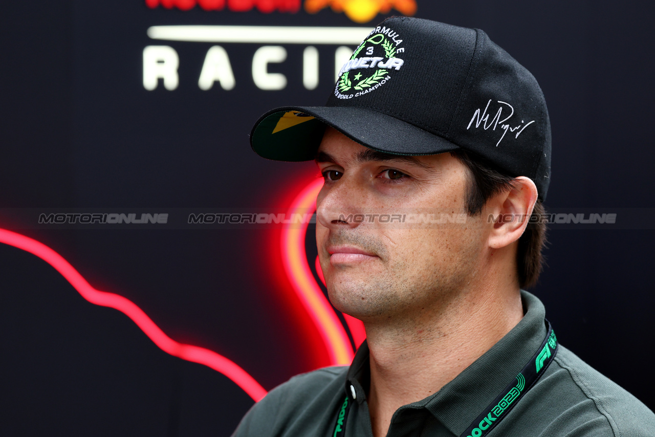 GP MIAMI, Nelson Piquet Jr (BRA).

07.05.2023. Formula 1 World Championship, Rd 5, Miami Grand Prix, Miami, Florida, USA, Gara Day.

 - www.xpbimages.com, EMail: requests@xpbimages.com ¬© Copyright: Coates / XPB Images