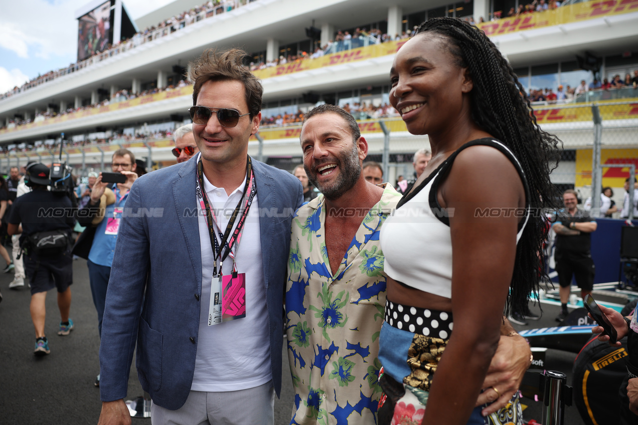 GP MIAMI, rfed e Venus Williams (USA) Tennis Player on the grid.

07.05.2023. Formula 1 World Championship, Rd 5, Miami Grand Prix, Miami, Florida, USA, Gara Day.

 - www.xpbimages.com, EMail: requests@xpbimages.com ¬© Copyright: Gilbert / XPB Images