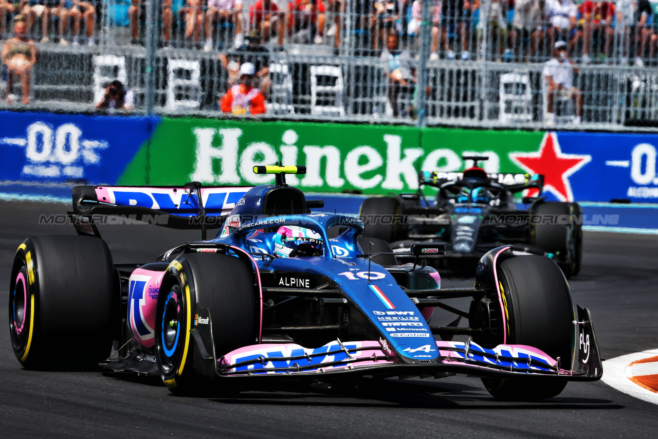 GP MIAMI, Pierre Gasly (FRA) Alpine F1 Team A523.

07.05.2023. Formula 1 World Championship, Rd 5, Miami Grand Prix, Miami, Florida, USA, Gara Day.

- www.xpbimages.com, EMail: requests@xpbimages.com ¬© Copyright: Charniaux / XPB Images