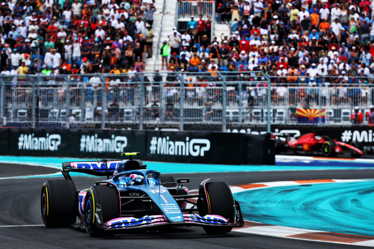 GP MIAMI, Pierre Gasly (FRA) Alpine F1 Team A523.

07.05.2023. Formula 1 World Championship, Rd 5, Miami Grand Prix, Miami, Florida, USA, Gara Day.

- www.xpbimages.com, EMail: requests@xpbimages.com ¬© Copyright: Charniaux / XPB Images