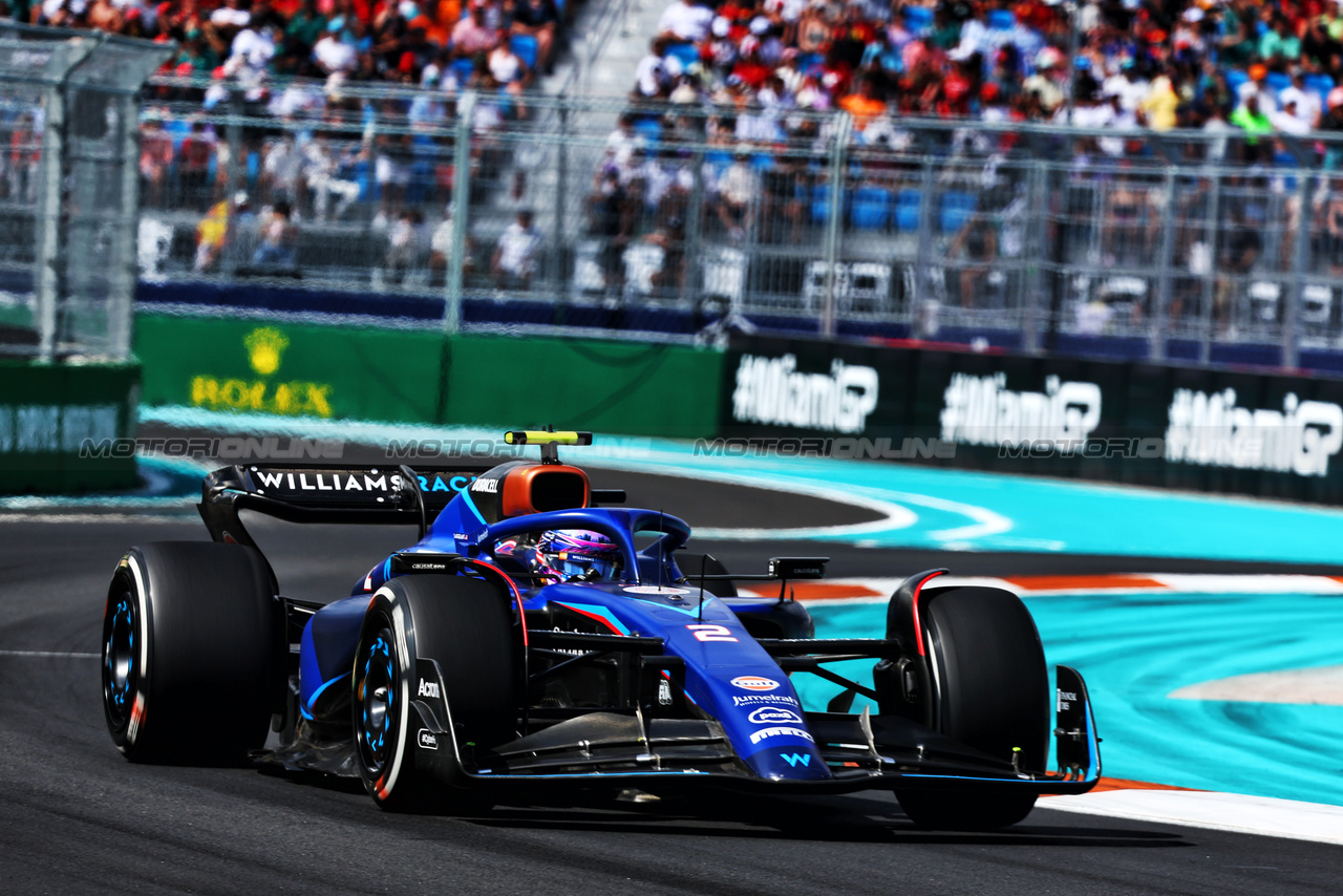 GP MIAMI, Logan Sargeant (USA) Williams Racing FW45.

07.05.2023. Formula 1 World Championship, Rd 5, Miami Grand Prix, Miami, Florida, USA, Gara Day.

- www.xpbimages.com, EMail: requests@xpbimages.com ¬© Copyright: Charniaux / XPB Images