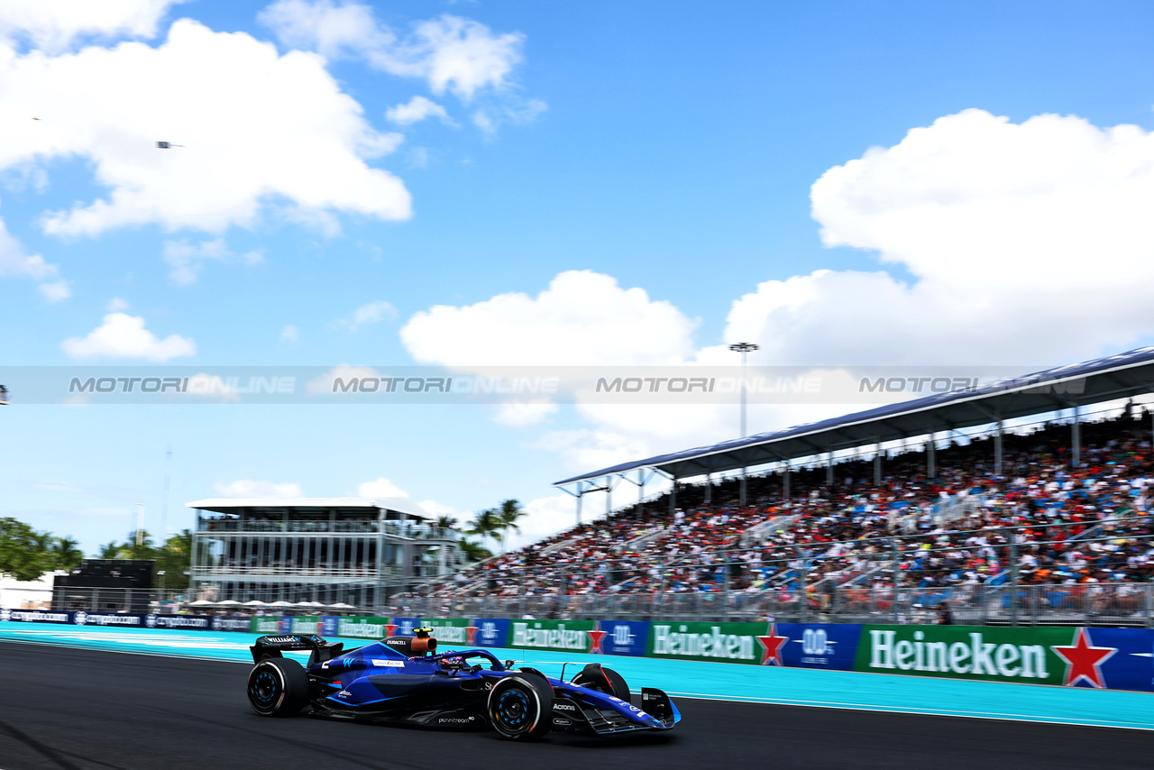 GP MIAMI, Logan Sargeant (USA) Williams Racing FW45.

07.05.2023. Formula 1 World Championship, Rd 5, Miami Grand Prix, Miami, Florida, USA, Gara Day.

- www.xpbimages.com, EMail: requests@xpbimages.com ¬© Copyright: Charniaux / XPB Images