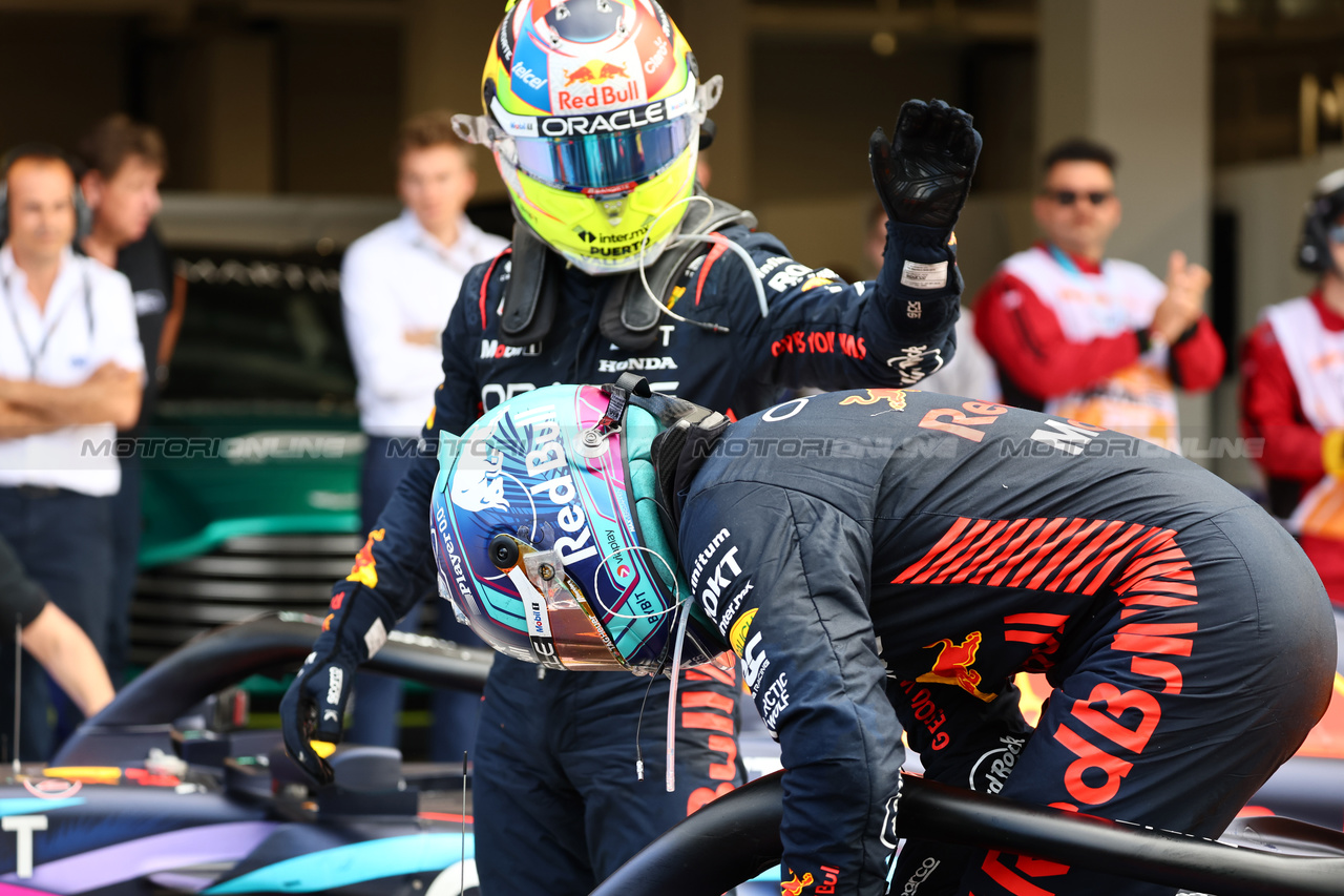 GP MIAMI, 1st place Max Verstappen (NLD) Red Bull Racing RB19, 2nd place Sergio Perez (MEX) Red Bull Racing RB19.
07.05.2023. Formula 1 World Championship, Rd 5, Miami Grand Prix, Miami, Florida, USA, Gara Day.
- www.xpbimages.com, EMail: requests@xpbimages.com ¬© Copyright: Batchelor / XPB Images