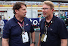 GP MIAMI, Jim Farley (USA) CEO at Ford Motor Company with Mika Hakkinen (FIN).
07.05.2023. Formula 1 World Championship, Rd 5, Miami Grand Prix, Miami, Florida, USA, Gara Day.
- www.xpbimages.com, EMail: requests@xpbimages.com ¬© Copyright: Batchelor / XPB Images