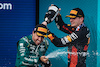 GP MIAMI, (L to R): Fernando Alonso (ESP) Aston Martin F1 Team celebrates his second position on the podium with vincitore Max Verstappen (NLD) Red Bull Racing.
07.05.2023. Formula 1 World Championship, Rd 5, Miami Grand Prix, Miami, Florida, USA, Gara Day.
- www.xpbimages.com, EMail: requests@xpbimages.com ¬© Copyright: Bearne / XPB Images