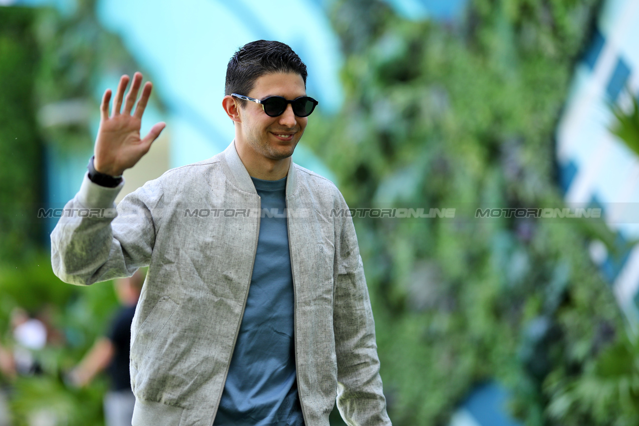 GP MIAMI, Esteban Ocon (FRA) Alpine F1 Team.

04.05.2023. Formula 1 World Championship, Rd 5, Miami Grand Prix, Miami, Florida, USA, Preparation Day.

 - www.xpbimages.com, EMail: requests@xpbimages.com ¬© Copyright: Gilbert / XPB Images