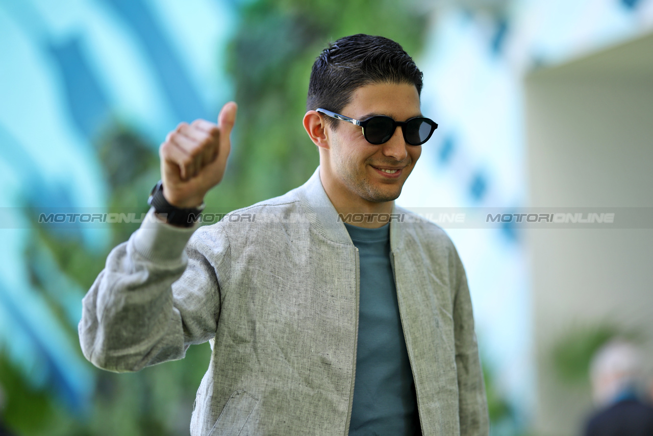 GP MIAMI, Esteban Ocon (FRA) Alpine F1 Team.

04.05.2023. Formula 1 World Championship, Rd 5, Miami Grand Prix, Miami, Florida, USA, Preparation Day.

 - www.xpbimages.com, EMail: requests@xpbimages.com ¬© Copyright: Gilbert / XPB Images