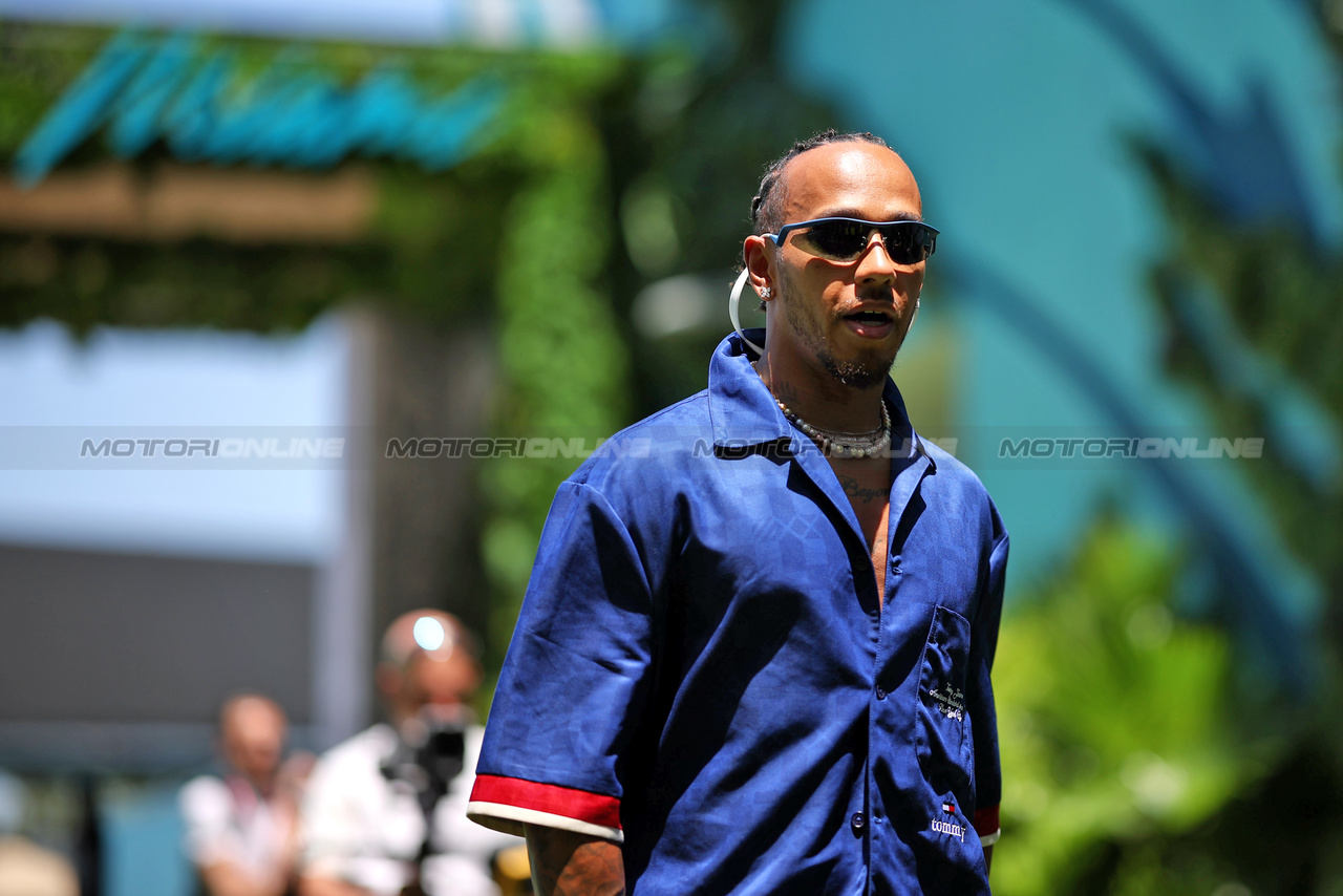 GP MIAMI, Lewis Hamilton (GBR) Mercedes AMG F1.

04.05.2023. Formula 1 World Championship, Rd 5, Miami Grand Prix, Miami, Florida, USA, Preparation Day.

 - www.xpbimages.com, EMail: requests@xpbimages.com ¬© Copyright: Gilbert / XPB Images