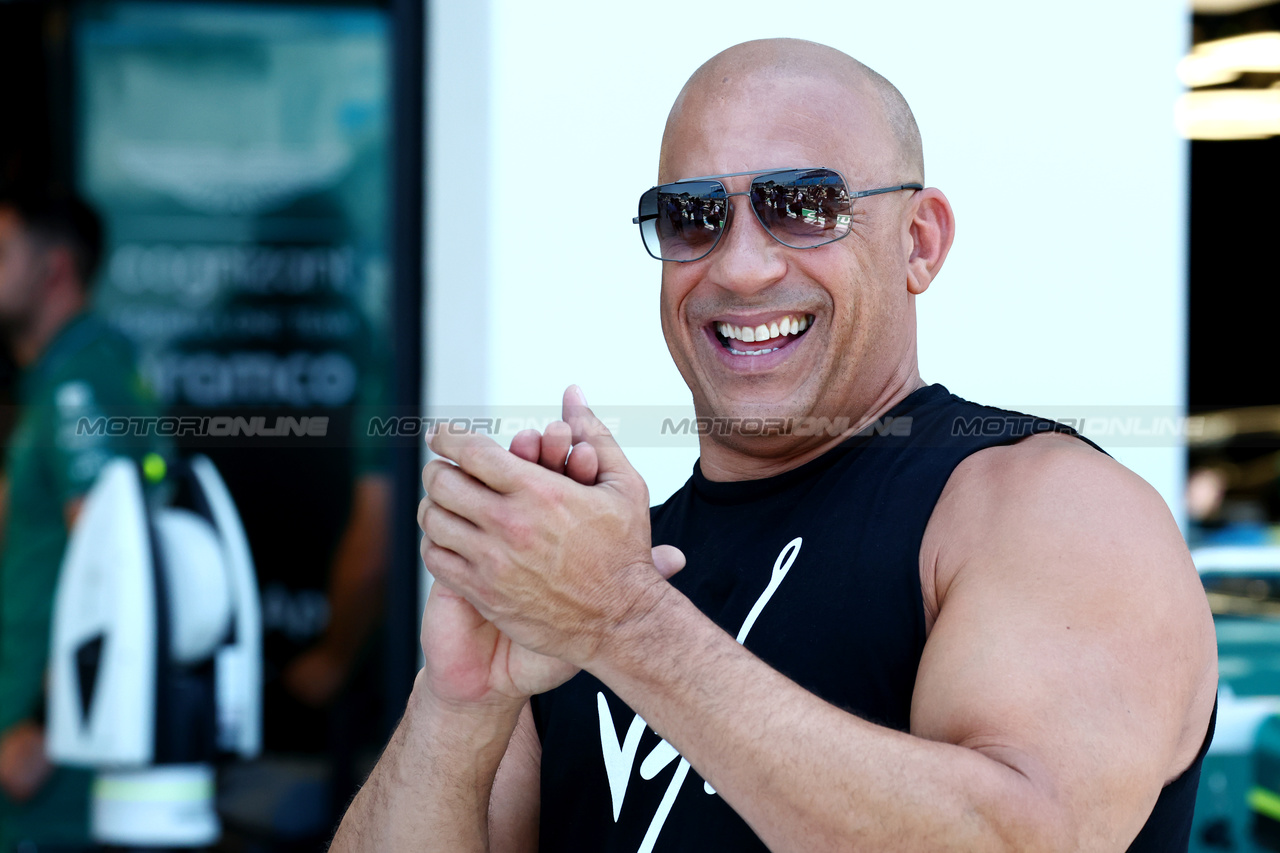 GP MIAMI, Vin Diesel (USA) Actor.

04.05.2023. Formula 1 World Championship, Rd 5, Miami Grand Prix, Miami, Florida, USA, Preparation Day.

 - www.xpbimages.com, EMail: requests@xpbimages.com ¬© Copyright: Coates / XPB Images