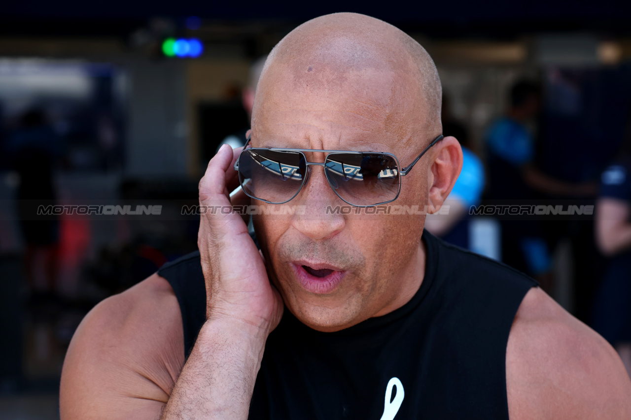 GP MIAMI, Vin Diesel (USA) Actor.

04.05.2023. Formula 1 World Championship, Rd 5, Miami Grand Prix, Miami, Florida, USA, Preparation Day.

 - www.xpbimages.com, EMail: requests@xpbimages.com ¬© Copyright: Coates / XPB Images