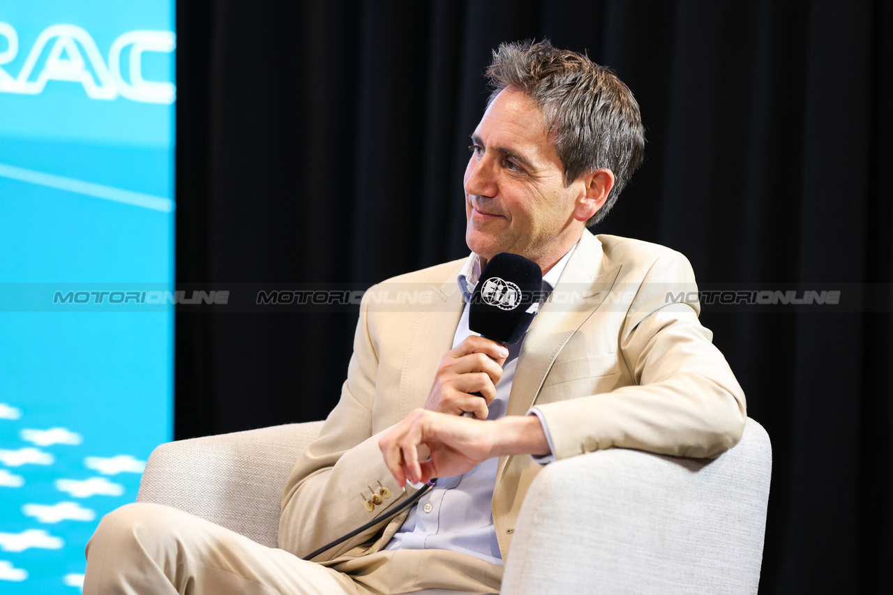 GP MIAMI, Tom Clarkson (GBR) Journalist in the FIA Press Conference.

04.05.2023. Formula 1 World Championship, Rd 5, Miami Grand Prix, Miami, Florida, USA, Preparation Day.

- www.xpbimages.com, EMail: requests@xpbimages.com ¬© Copyright: XPB Images