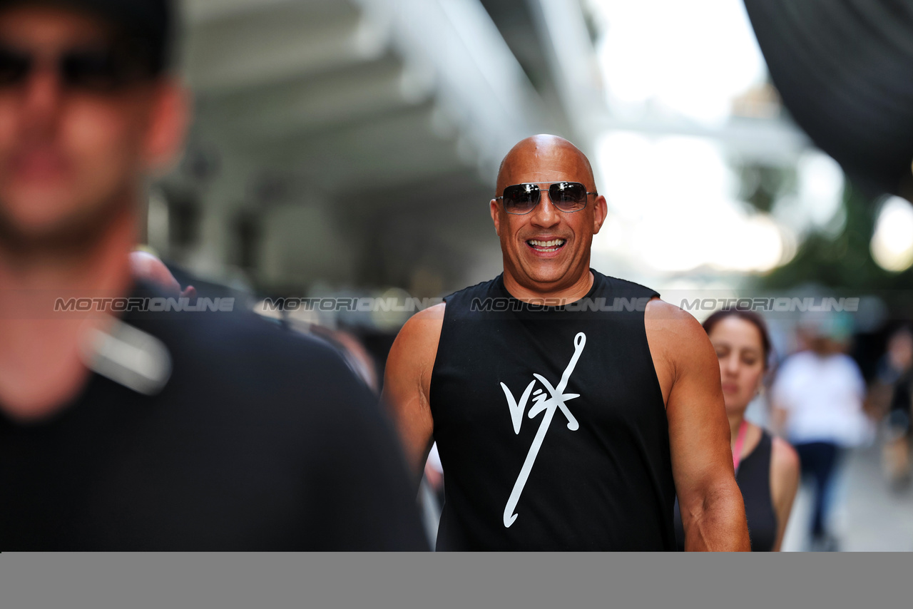 GP MIAMI, Vin Diesel (USA) Actor.

04.05.2023. Formula 1 World Championship, Rd 5, Miami Grand Prix, Miami, Florida, USA, Preparation Day.

- www.xpbimages.com, EMail: requests@xpbimages.com ¬© Copyright: Moy / XPB Images