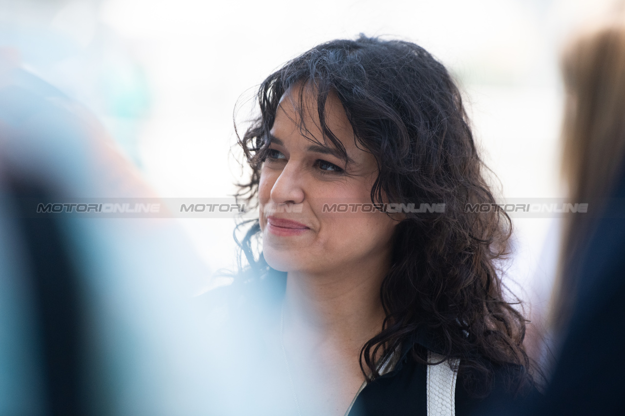 GP MIAMI, Michelle Rodriguez (USA) Actress.

04.05.2023. Formula 1 World Championship, Rd 5, Miami Grand Prix, Miami, Florida, USA, Preparation Day.

- www.xpbimages.com, EMail: requests@xpbimages.com ¬© Copyright: Price / XPB Images