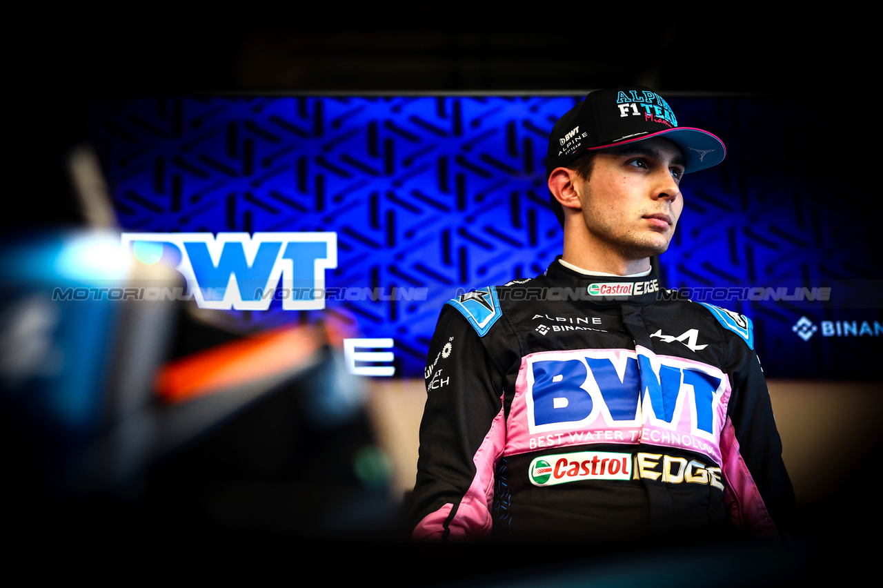 GP MIAMI, Esteban Ocon (FRA), Alpine F1 Team 
04.05.2023. Formula 1 World Championship, Rd 5, Miami Grand Prix, Miami, Florida, USA, Preparation Day.
- www.xpbimages.com, EMail: requests@xpbimages.com ¬© Copyright: Charniaux / XPB Images